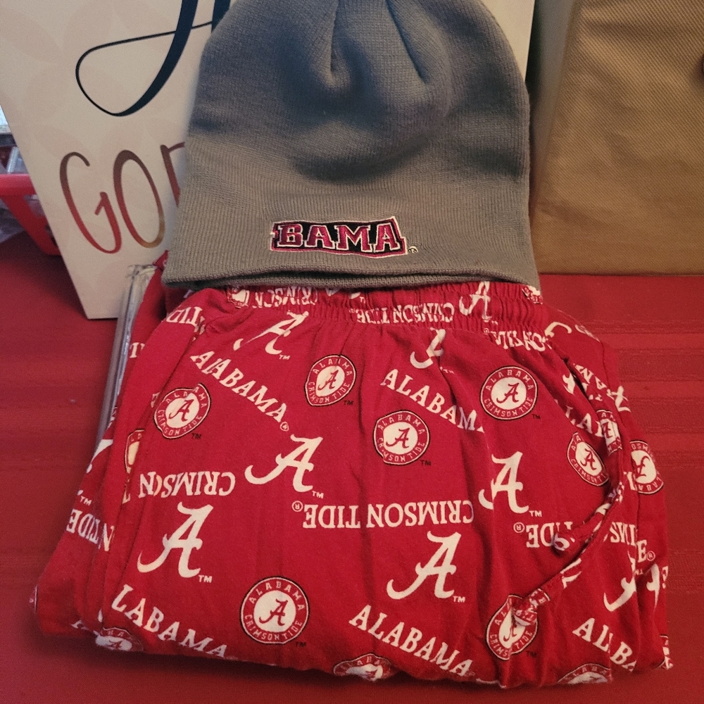 Alabama crimson tide hat & pants